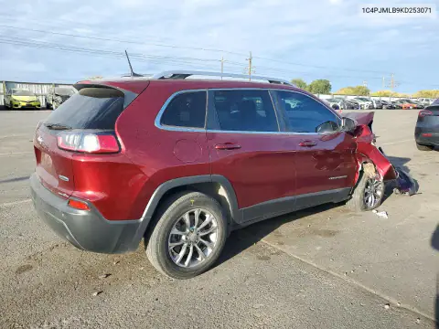 1C4PJMLB9KD253071 — 2019 Jeep Cherokee, photo 3 from Copart, Front end