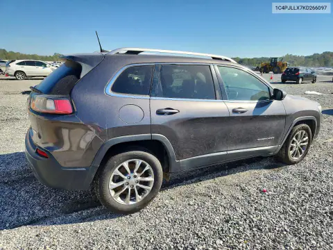 1C4PJLLX7KD266097 — 2019 Jeep Cherokee, photo 3 from Copart, Side