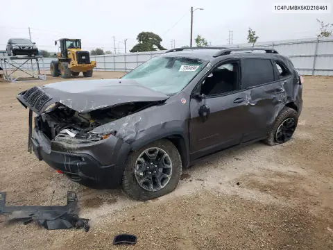 1C4PJMBX5KD218461 — 2019 Jeep Cherokee, Vuelco, fotos antes de reparar