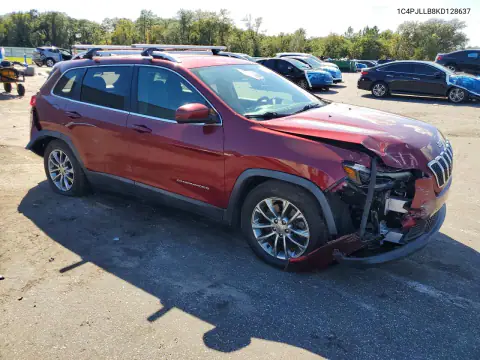 1C4PJLLB8KD128637 — 2019 Jeep Cherokee, photo 4 from Copart, Rear end