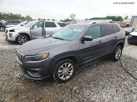 2021 Jeep Cherokee Latitude Plus VIN 1C4PJLLB1MD183997 фото 1