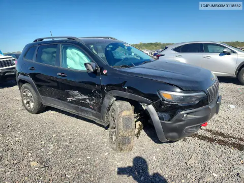 2021 Jeep Cherokee Trailhawk VIN 1C4PJMBX0MD118562 фото 4