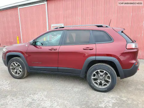 1C4PJMBX8MD214553 — 2021 Jeep Cherokee, photo 2 from Copart 11.11.2026, Normal wear