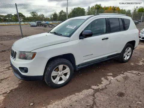 1C4NJCBB0ED726167 — 2014 Jeep Compass, Боковая часть, фото до ремонта