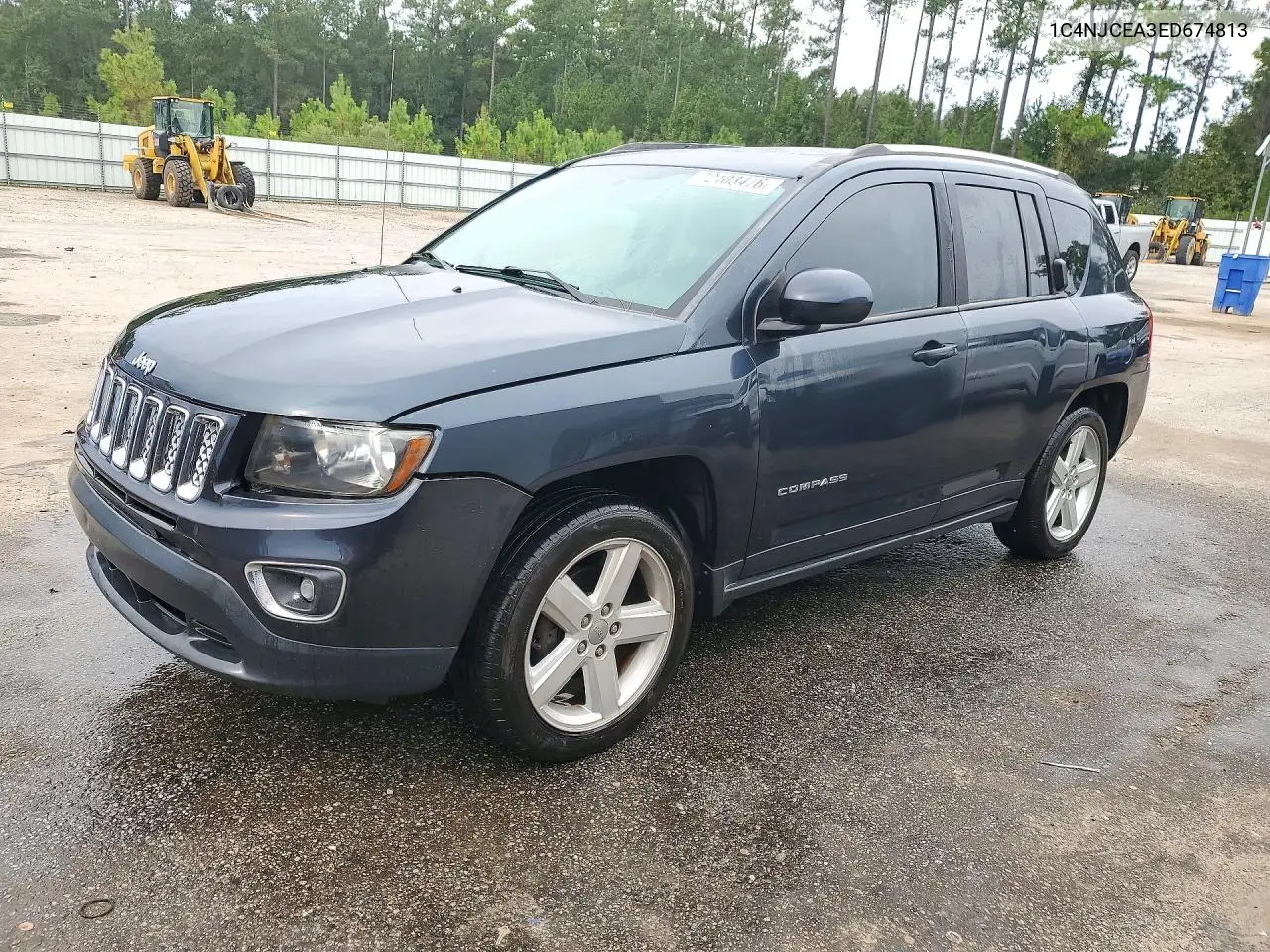2014 Jeep Compass Latitude VIN 1C4NJCEA3ED674813 фото 1