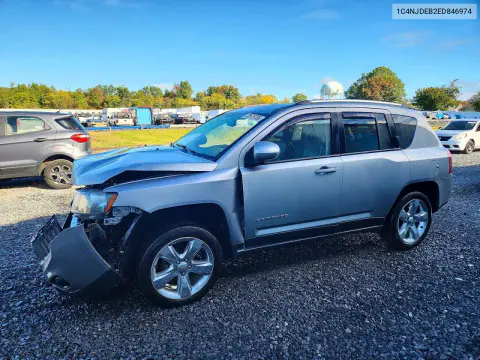 1C4NJDEB2ED846974 — 2014 Jeep Compass, Передняя часть, фото до ремонта