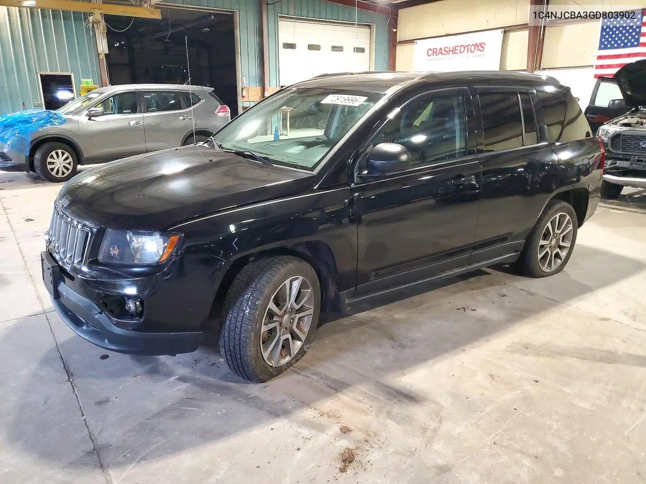 1C4NJCBA3GD803902 Jeep Compass 2016 — повреждение Передняя часть, фото до ремонта