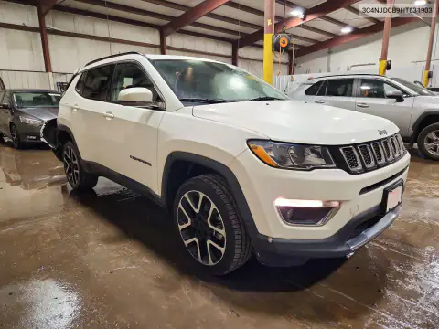 3C4NJDCB9HT631903 — 2017 Jeep Compass, zdjęcie 4 z Copart, Tył