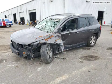 1C4NJDEB9HD192849 — 2017 Jeep Compass, ПЕРЕДНЯЯ ЧАСТЬ, фото до ремонта