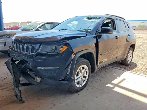3C4NJDAB1JT180359 — 2018 Jeep Compass, Передняя часть (Front End), фото до ремонта