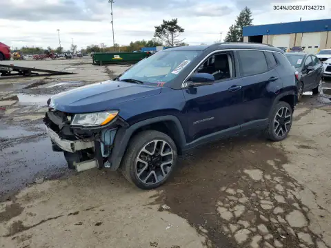 3C4NJDCB7JT342721 Jeep Compass 2018 — uszkodzenie Przód, zdjęcie przed naprawą