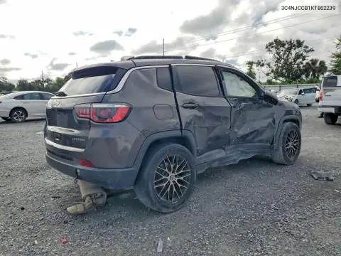 3C4NJCCB1KT802239 — 2019 Jeep Compass, zdjęcie 3 z Copart 23.10.2026, Uszkodzenia dookoła