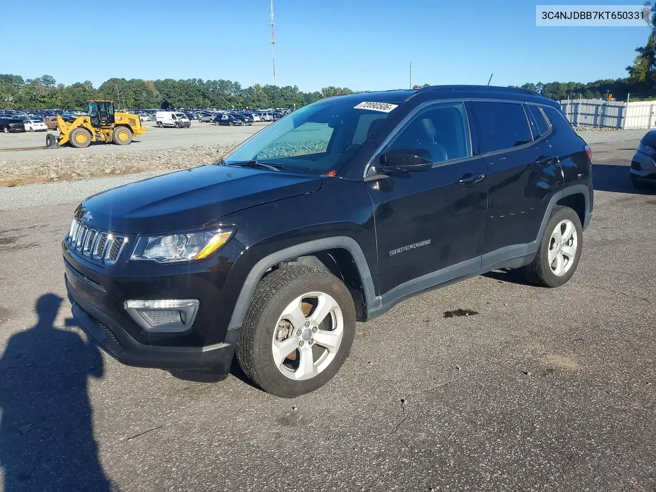 2019 Jeep Compass Latitude VIN 3C4NJDBB7KT650331 фото 1