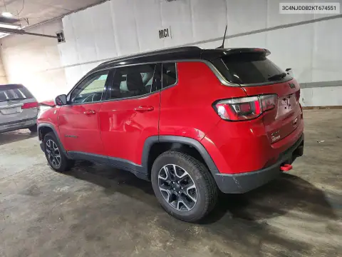 2019 Jeep Compass Trailhawk VIN 3C4NJDDB2KT674551 фото 2