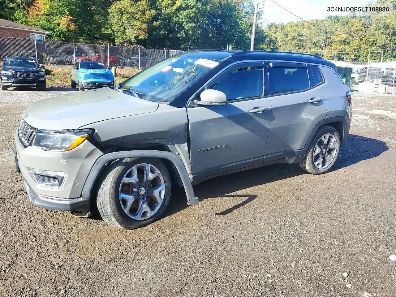 2020 Jeep Compass Limited VIN 3C4NJDCB5LT108886 фото 1
