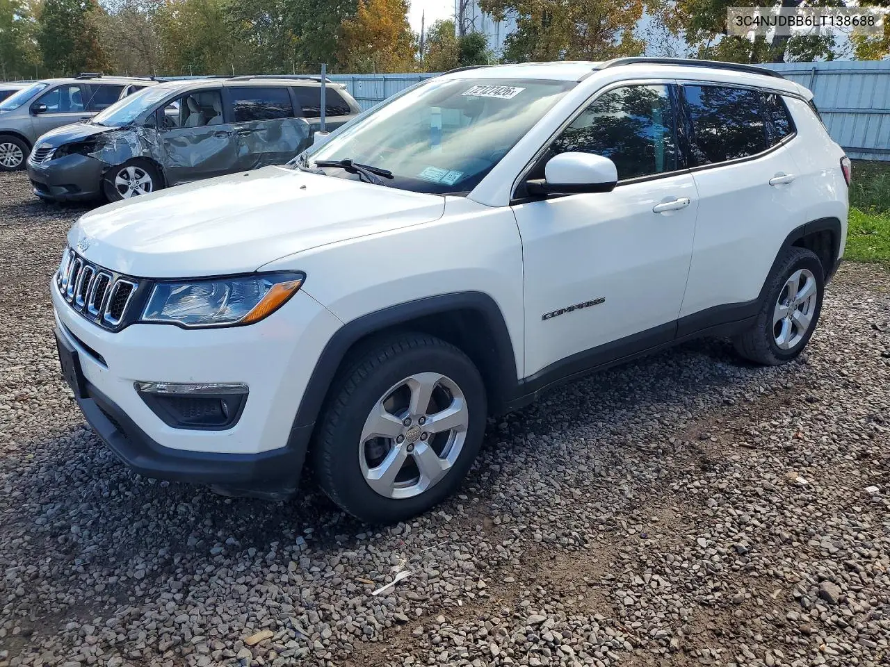2020 Jeep Compass Latitude VIN 3C4NJDBB6LT138688 фото 1