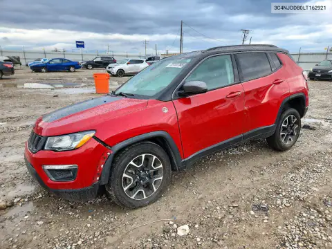 3C4NJDDB0LT162921 — 2020 Jeep Compass, Передняя часть, фото до ремонта