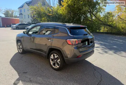 3C4NJDCB7LT136995 — 2020 Jeep Compass, фото 3 с аукциона Copart 20.10.2026, Естественный износ
