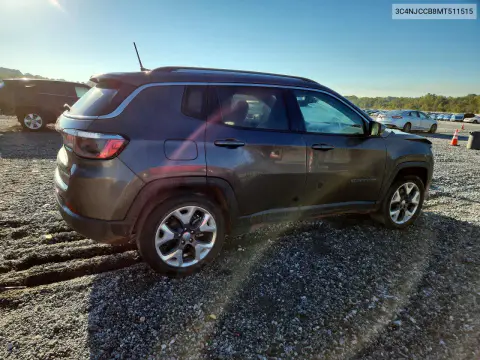 2021 Jeep Compass Limited VIN 3C4NJCCB8MT511515 фото 3