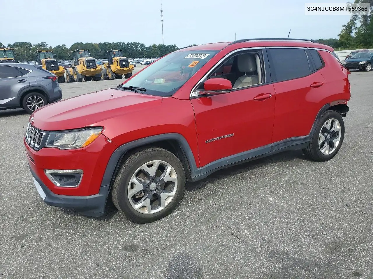 2021 Jeep Compass Limited VIN 3C4NJCCB8MT559368 фото 1