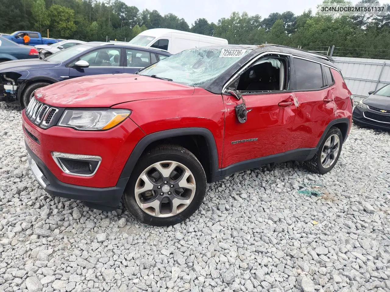 2021 Jeep Compass Limited VIN 3C4NJDCB2MT561137 фото 1