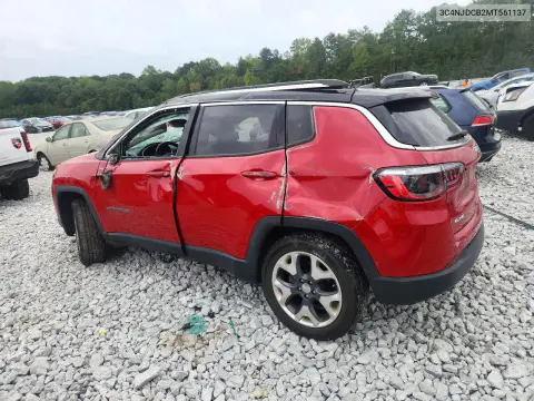 2021 Jeep Compass Limited VIN 3C4NJDCB2MT561137 фото 2