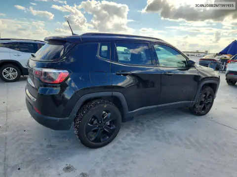 3C4NJDBB2MT591935 — 2021 Jeep Compass, фото 3 с аукциона Copart, Передняя часть