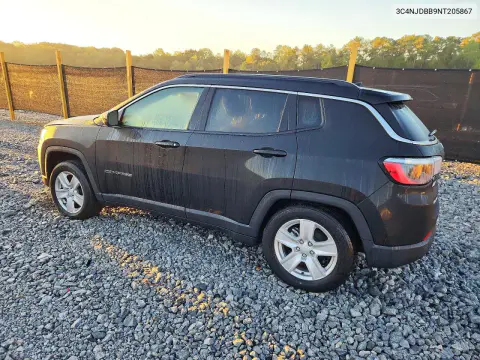 2022 Jeep Compass Latitude VIN 3C4NJDBB9NT205867 фото 2