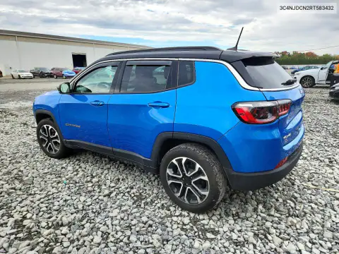 3C4NJDCN2RT583432 — 2024 Jeep Compass, фото 2 с аукциона Copart, Передняя часть