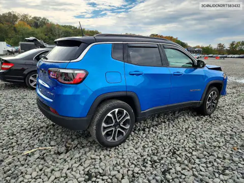 3C4NJDCN2RT583432 — 2024 Jeep Compass, фото 3 с аукциона Copart, Передняя часть