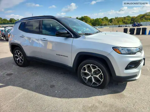 3C4NJDCN5ST524378 — 2025 Jeep Compass, фото 4 с аукциона Copart 19.10.2026, Передняя часть