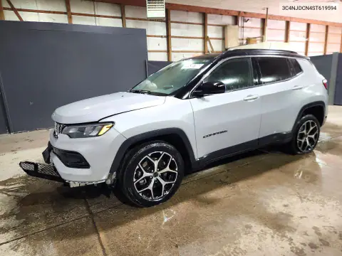 3C4NJDCN4ST619594 — 2025 Jeep Compass, Передня частина, фото до ремонту