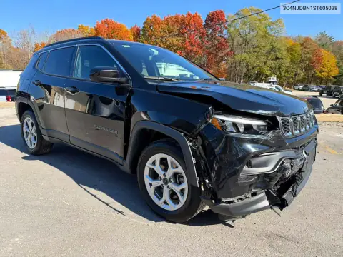 3C4NJDBN1ST605038 — 2025 Jeep Compass, ფოტო 4, Copart, წინა ნაწილი