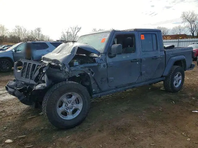 1C6HJTAG2ML586287 — 2021 Jeep Gladiator, Передняя часть (Front End), фото до ремонта