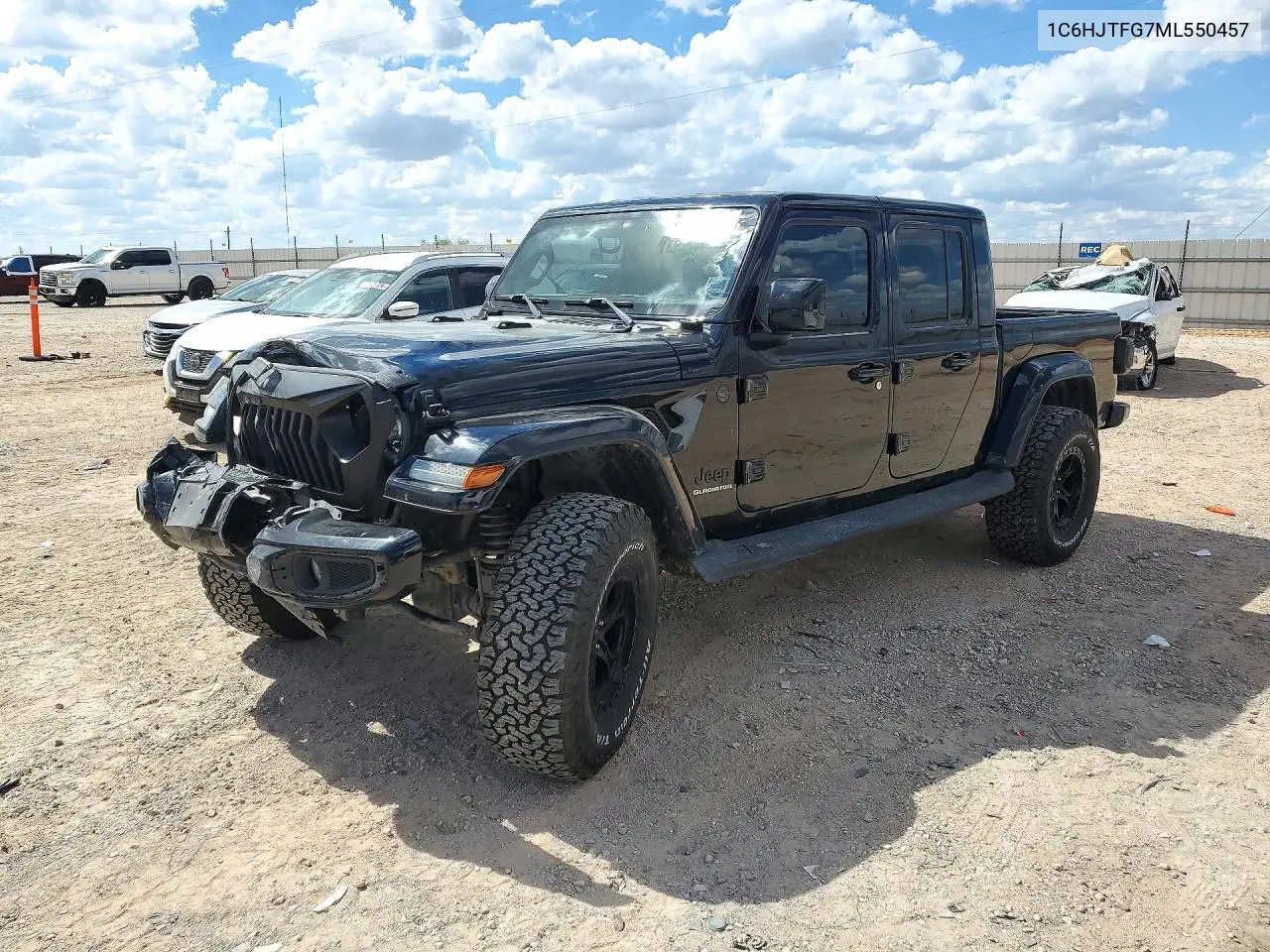 2021 Jeep Gladiator Overland VIN 1C6HJTFG7ML550457 фото 1