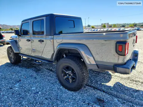 1C6HJTAG6ML572649 — 2021 Jeep Gladiator, фото 2 с аукциона Copart, Передняя часть