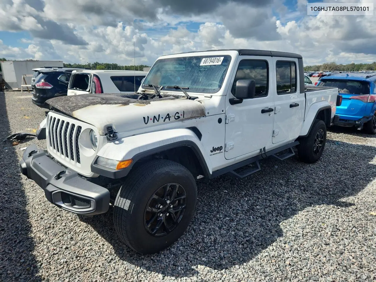 2023 Jeep Gladiator Sport VIN 1C6HJTAG8PL570101 фото 1
