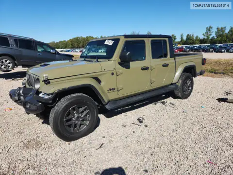 1C6PJTAG1SL551314 — 2025 Jeep Gladiator, ПЕРЕДНЯЯ ЧАСТЬ, фото до ремонта