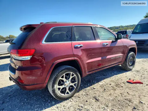2019 Jeep Grand Cherokee Overland VIN 1C4RJFCG2KC646593 фото 3