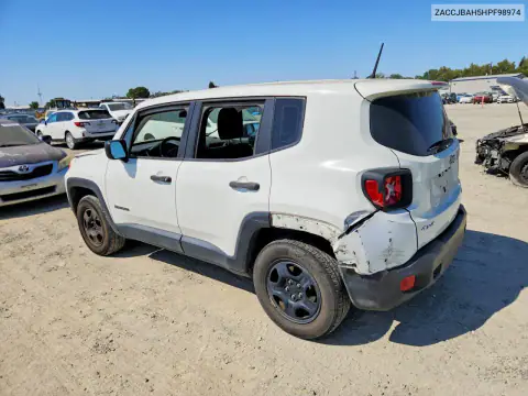 ZACCJBAH5HPF98974 — 2017 Jeep Renegade, zdjęcie 2 z Copart, Tył