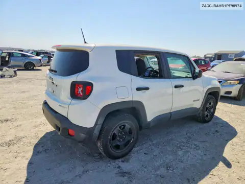 ZACCJBAH5HPF98974 — 2017 Jeep Renegade, zdjęcie 3 z Copart, Tył