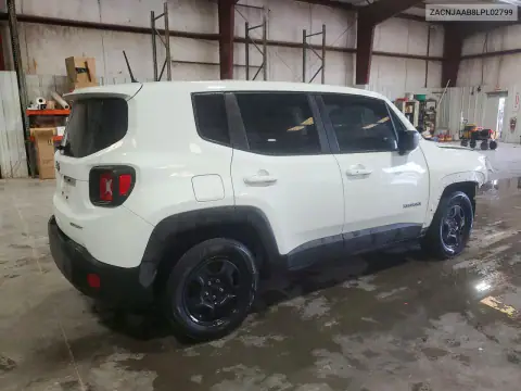 ZACNJAAB8LPL02799 — 2020 Jeep Renegade, ფოტო 3, Copart, წინა ნაწილი