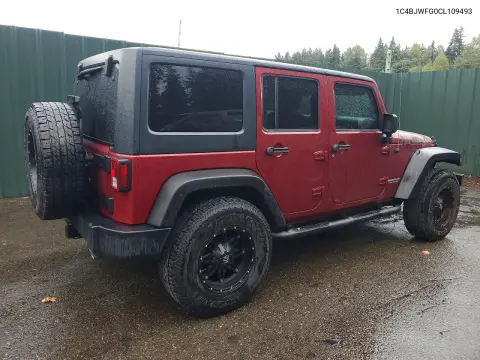 2012 Jeep Wrangler Unlimited Rubicon VIN 1C4BJWFG0CL109493 фото 3
