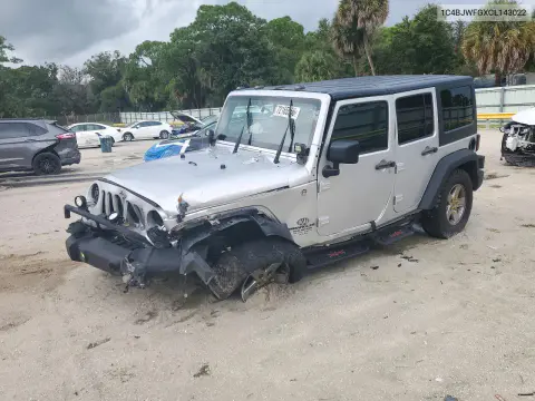 1C4BJWFGXCL143022 — 2012 Jeep Wrangler, Передняя часть, фото до ремонта