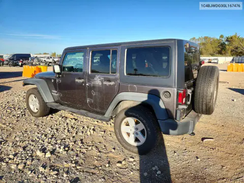 2016 Jeep Wrangler Unlimited Sport VIN 1C4BJWDG3GL167476 фото 2