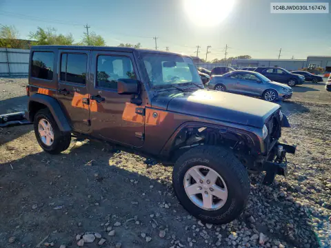 2016 Jeep Wrangler Unlimited Sport VIN 1C4BJWDG3GL167476 фото 4