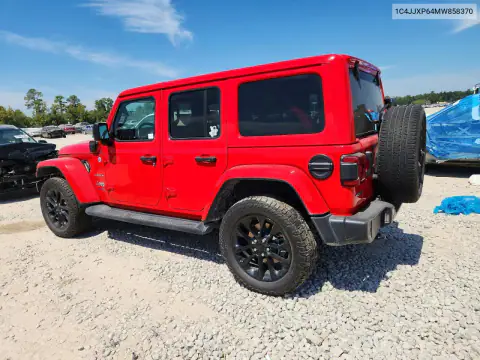 1C4JJXP64MW858370 — 2021 Jeep Wrangler, photo 2 from Copart 23.10.2026, Engine fire