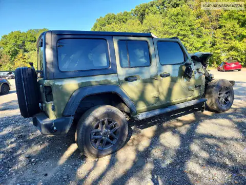 1C4PJXDN3SW647776 — 2025 Jeep Wrangler, foto 3 de Copart 15.10.2026, Parte delantera