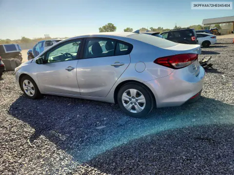 2017 Kia Forte Lx VIN 3KPFK4A72HE045404 фото 2