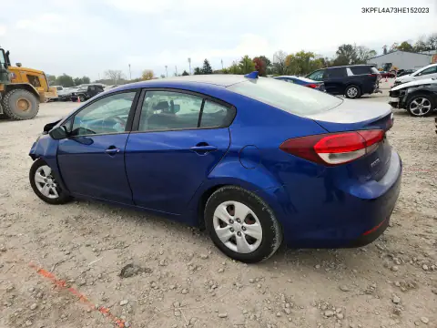 3KPFL4A73HE152023 — 2017 Kia Forte, photo 2 from Copart, Front end